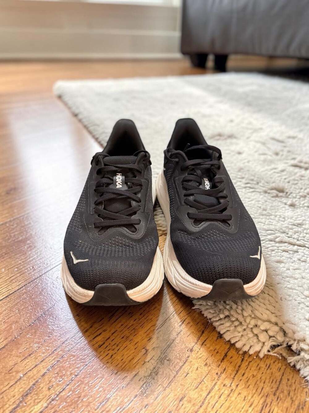 Hoka Arahi 7 Running Shoes Men's Size 9.5D Black White